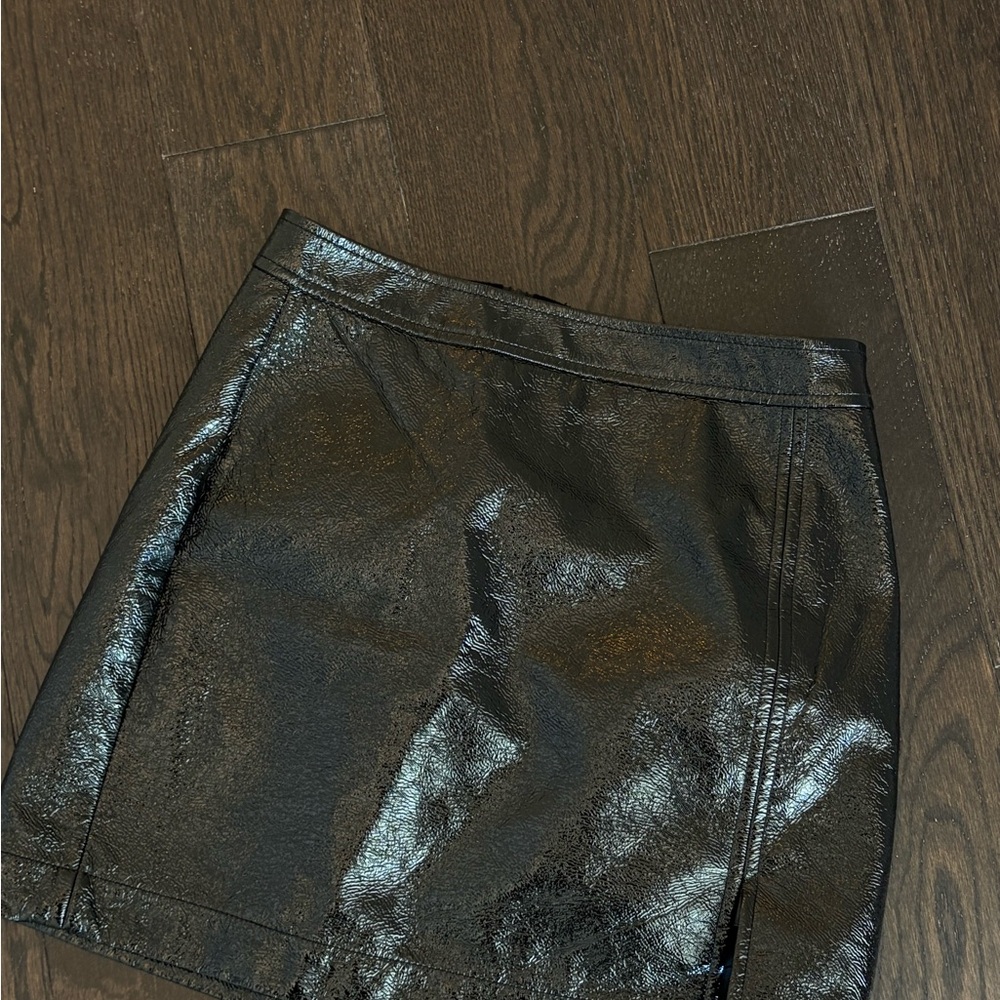 Wilfred Glossy Black Skirt